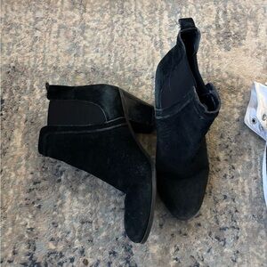 Sam Edelman Black Suede Ankle Boots